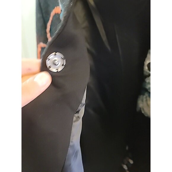 Anis A Womans Boho Embroidered 60s Style Wool Jacket Coat. Fully Line. Small - Picture 8 of 13